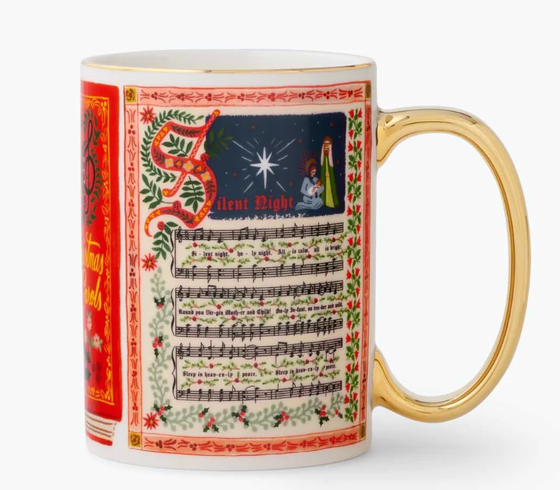 Christmas Carolers Porcelain Mug