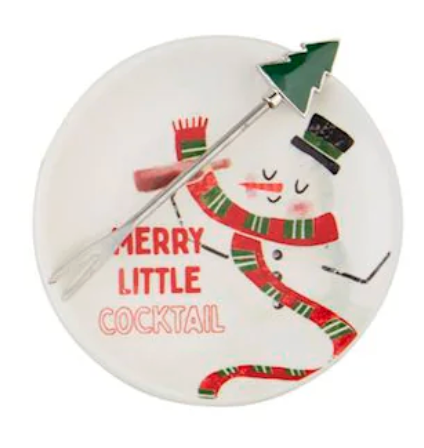 Holiday Tapas Plate & Fork Sets