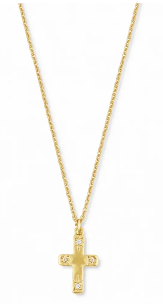 The Dainty Necklace: Cosmos Cross Charm