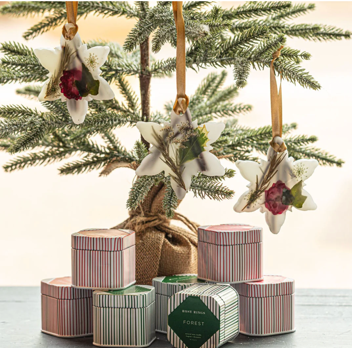 Snowflake Botanical Sachet - Spicy Apple