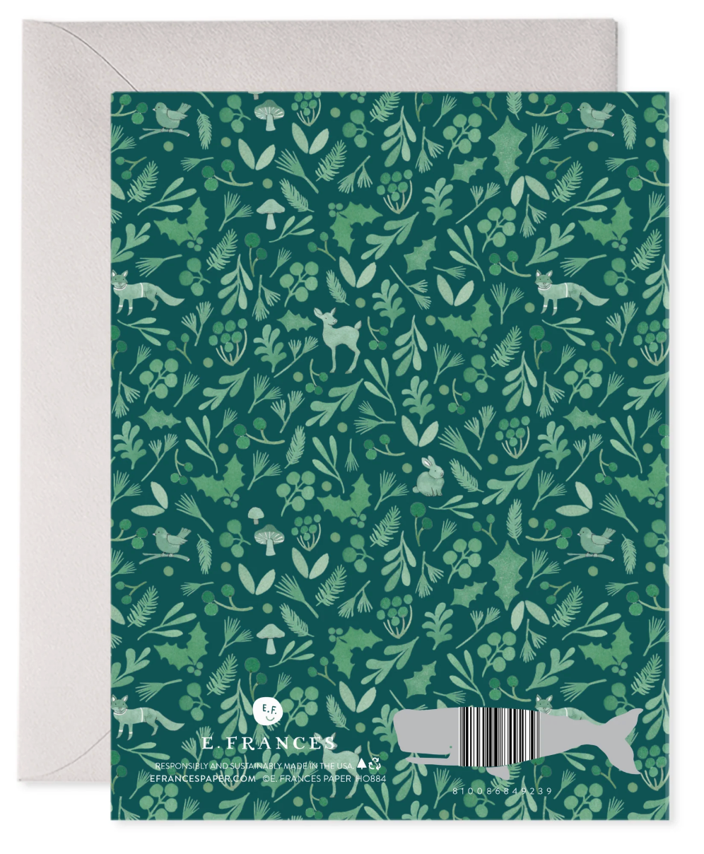 Winter Forest Christmas Greeting Card