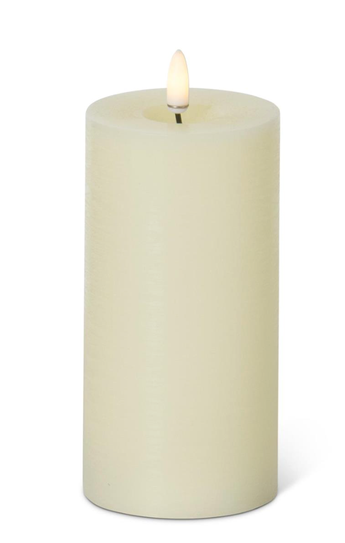 6x3 Inch Cream ON/OFF Touch LED Pillar Candle w/Timer