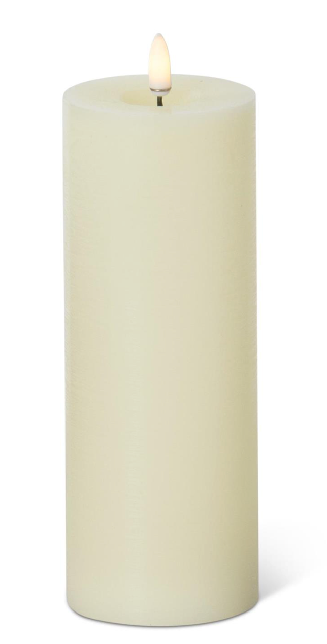 8x3 Inch Cream ON/OFF Touch LED Pillar Candle w/Timer