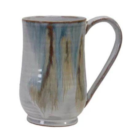 20 oz. Stoneware Mug, 4 Colors (Each One Will Vary)