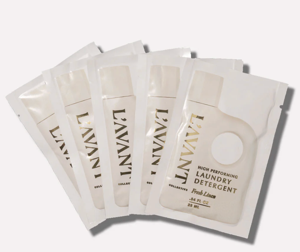 Laundry Detergent Travel Pack (Set of 5)- Fresh Linen