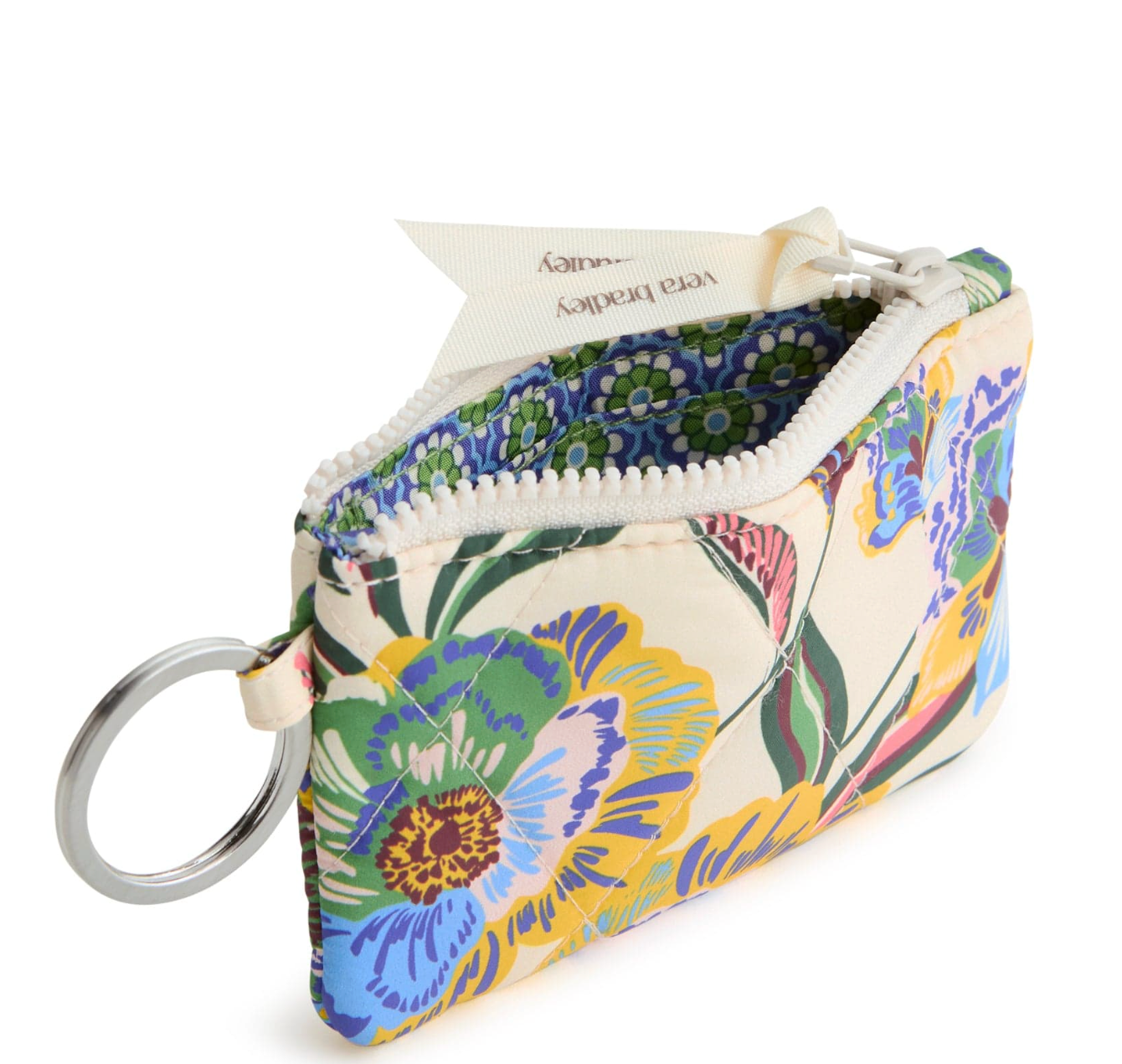 Zip ID Pouch w/Breakaway Lanyard-Gardenia Garden