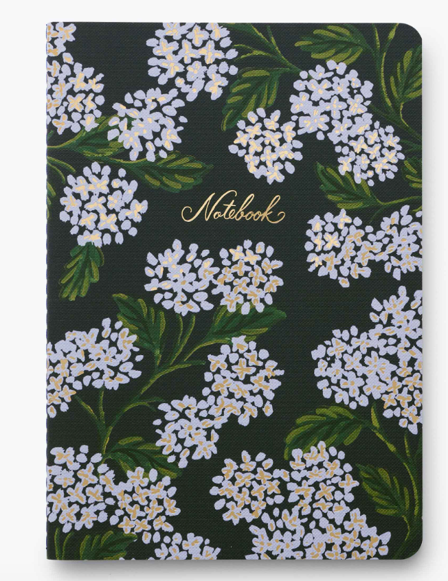 Assorted Set of 3 Hydrangea Notebooks