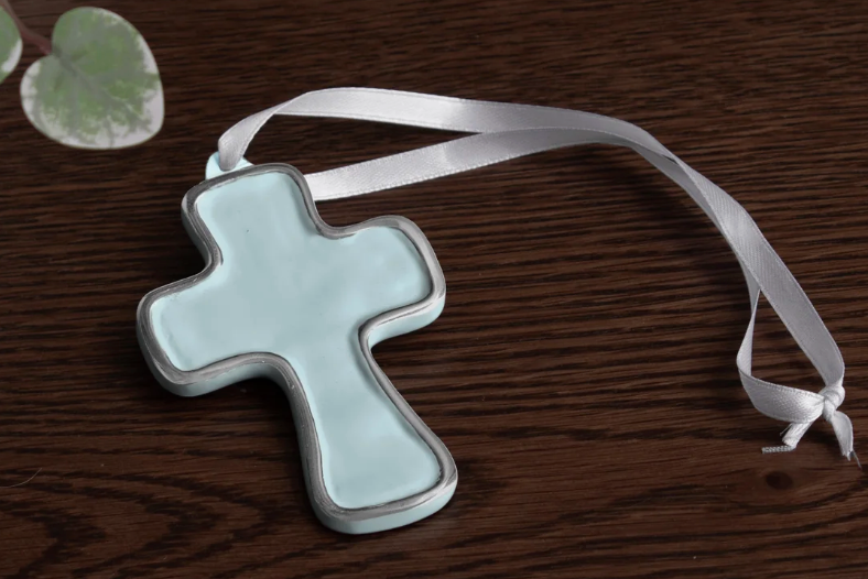 ENCANTO Athens Cross Ornament (Sky Blue)