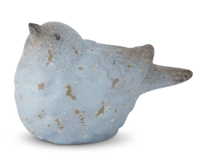 Assorted 4.5 Inch Weathered Blue Terracotta Birds