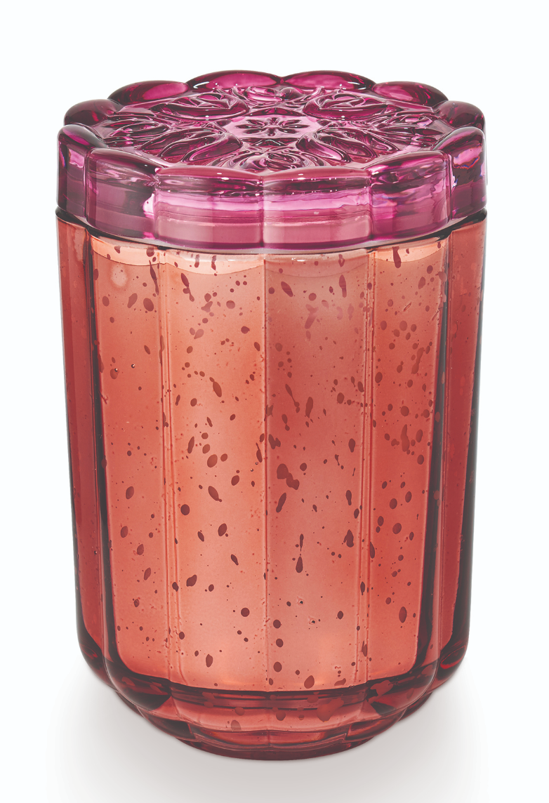 Pink Pepper Fruit Flourish Glass