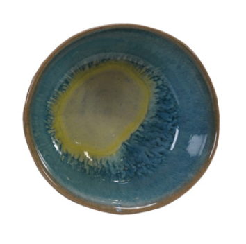 Stoneware Dish, Reactive Glaze, 4 Colors (Each One Will Vary)