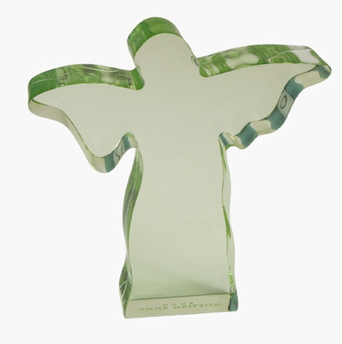 Small Green Acrylic Angel Weight
