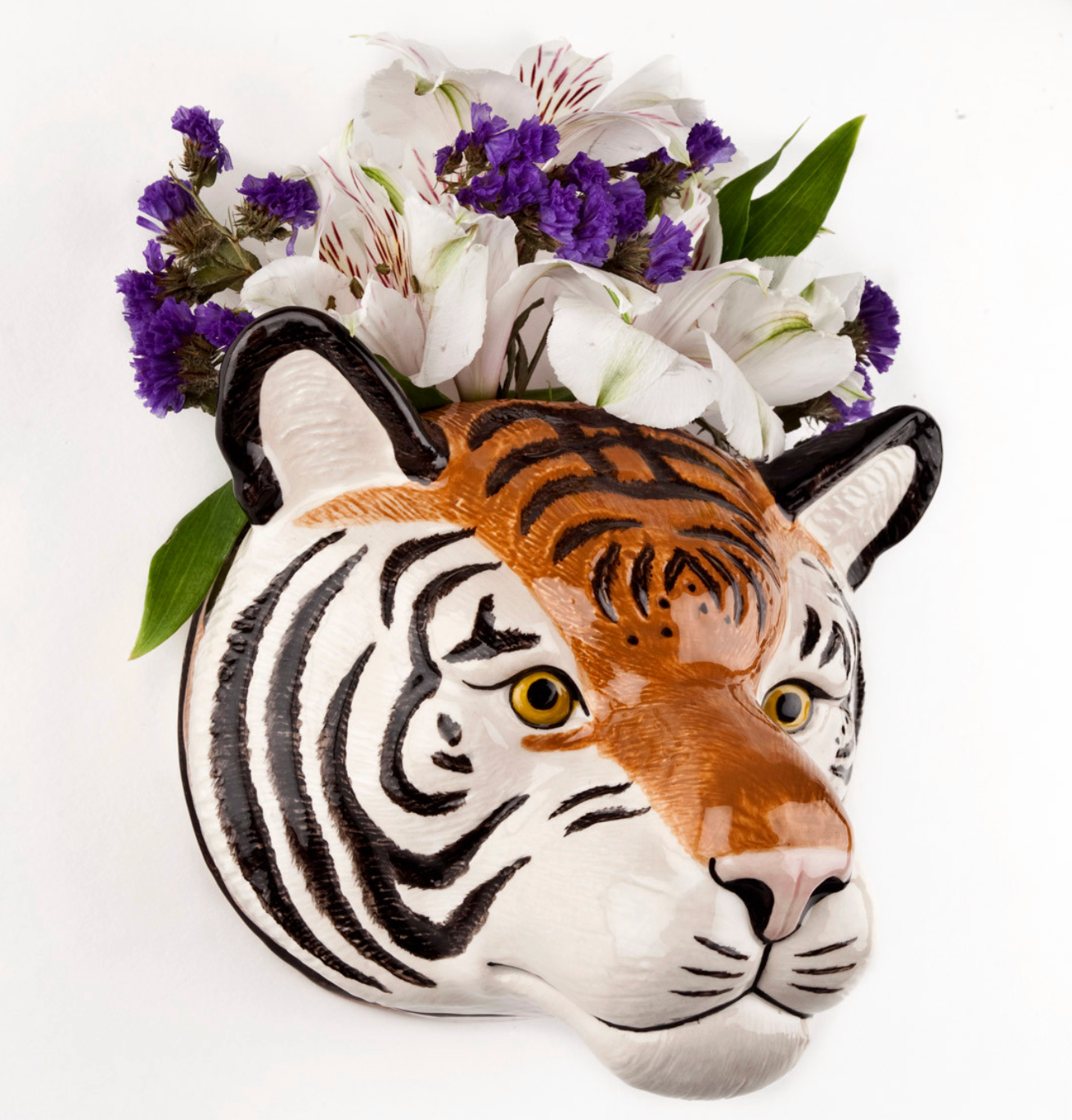 Tiger Wall Flower Vase