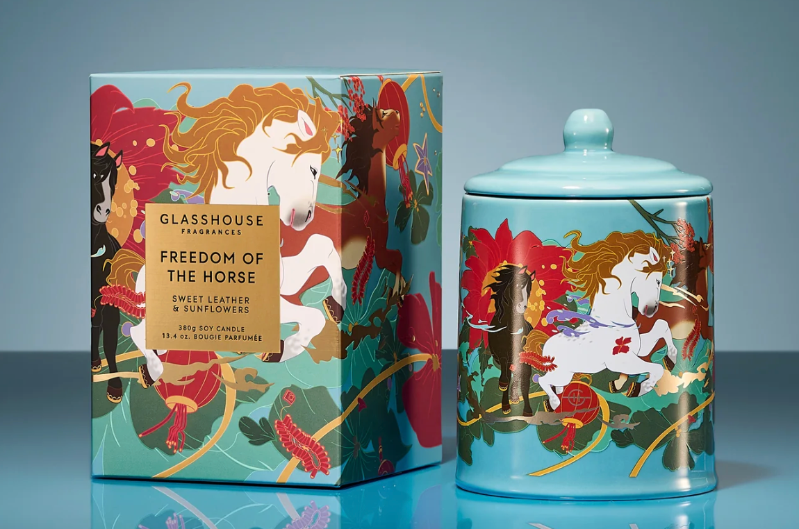Freedom of the Horse Candle