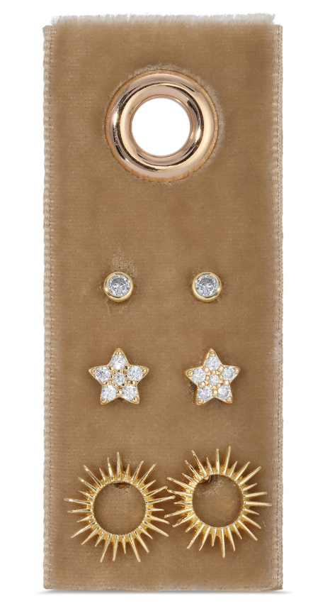 Flower Velvet Stud Gift Set