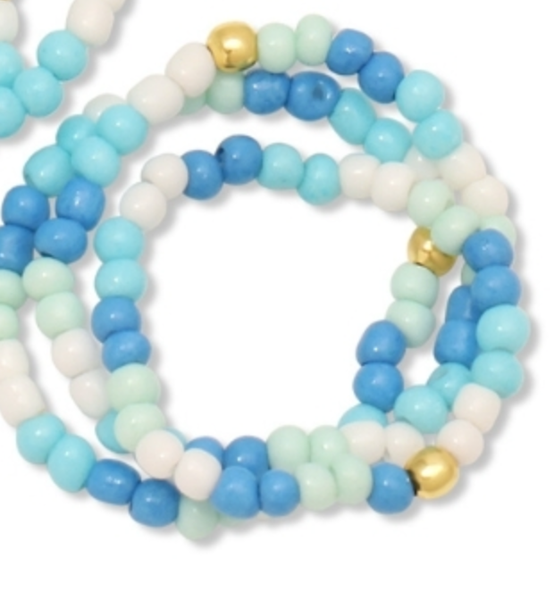 Assorted Blue Stretch Rings
