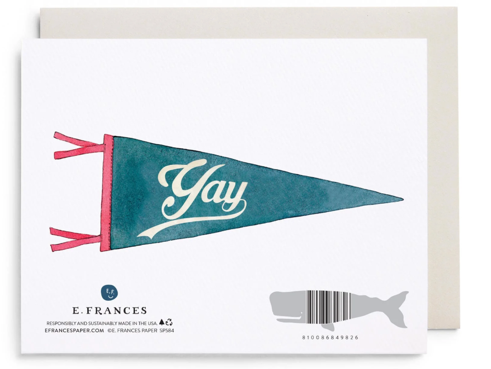 Congrats Pennant Greeting Card