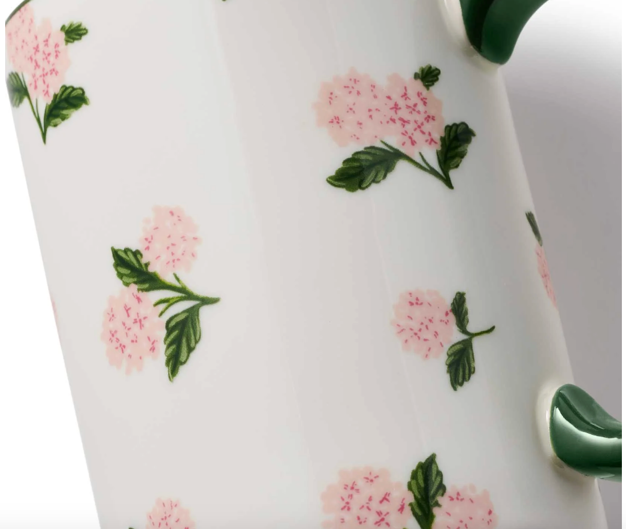 Pink Hydrangea Porcelain Mug