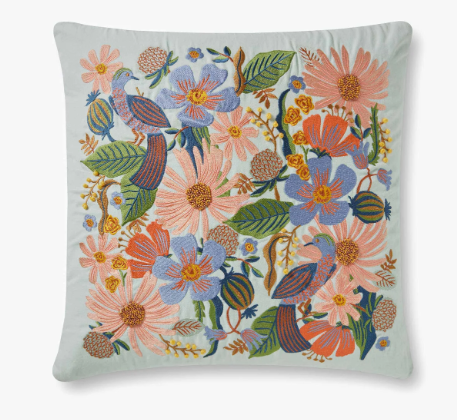 Dovecote Embroidered Pillow