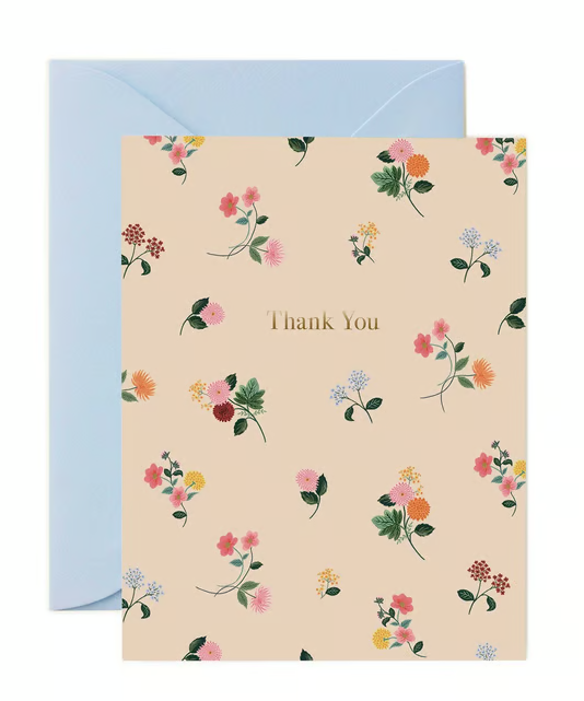 Ditsy Dahlia Thank You Card