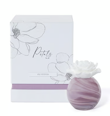 Petals Porcelain Diffuser-Fig Vetiver, 50 ml / 1.6