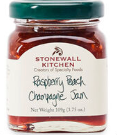 Mini Raspberry Peach Champagne Jam
