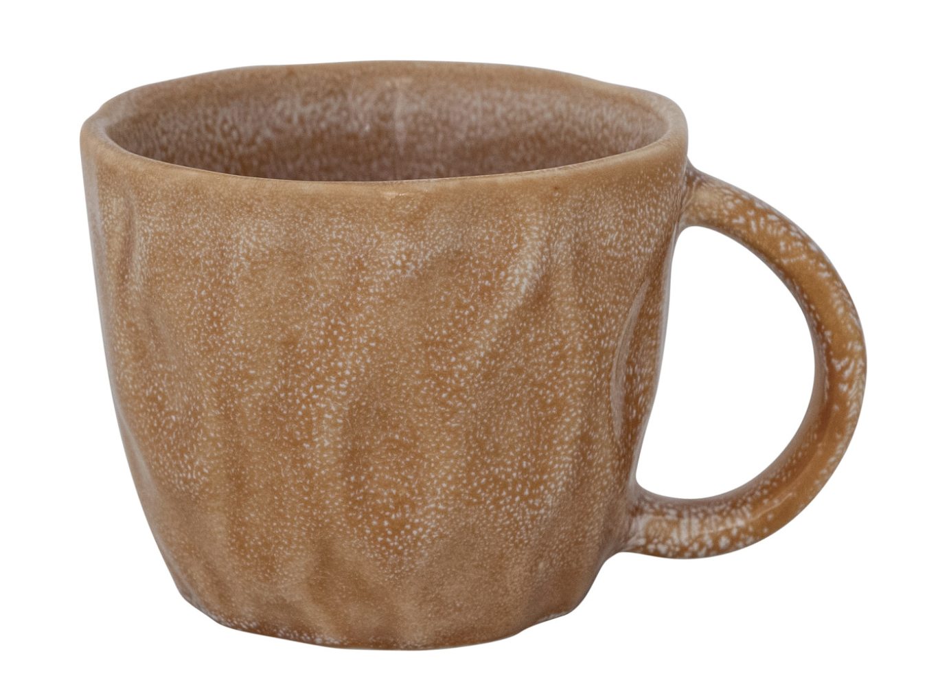 12 oz. Debossed Stoneware Mug, Apricot Color (Each One Will Vary)