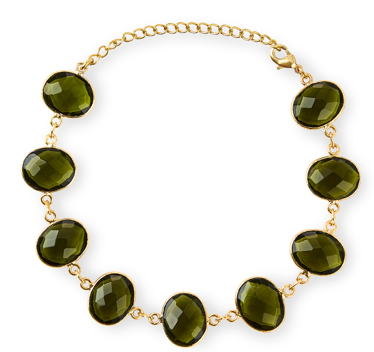 Green Tourmaline Bezel Bracelet