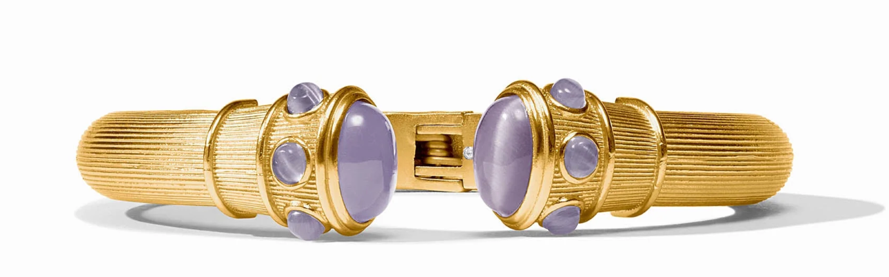 Cobblestone Demi Cuff-Blue Cat's Eye-OS