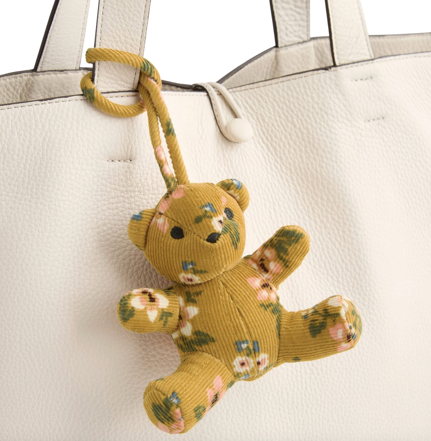 Bitty Bear Bag Charm- Honeybloom in Corduroy