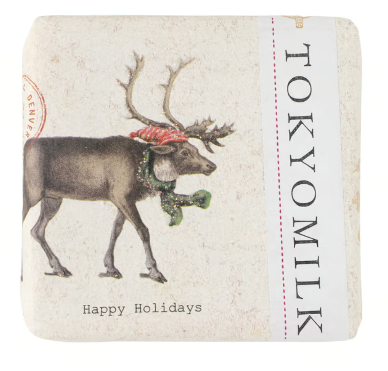 HAPPY HOLIDAYS REINDEER FINEST PERFUMED SOAP