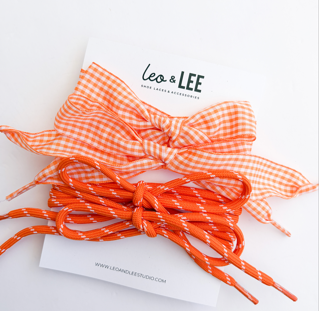 Paracord Shoe Lace Duo Sets- Orange