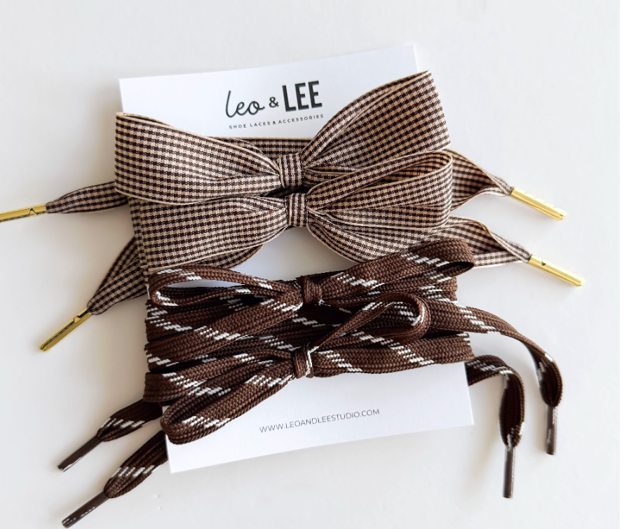 Paracord Shoe Lace Duo Sets- Houndstooth