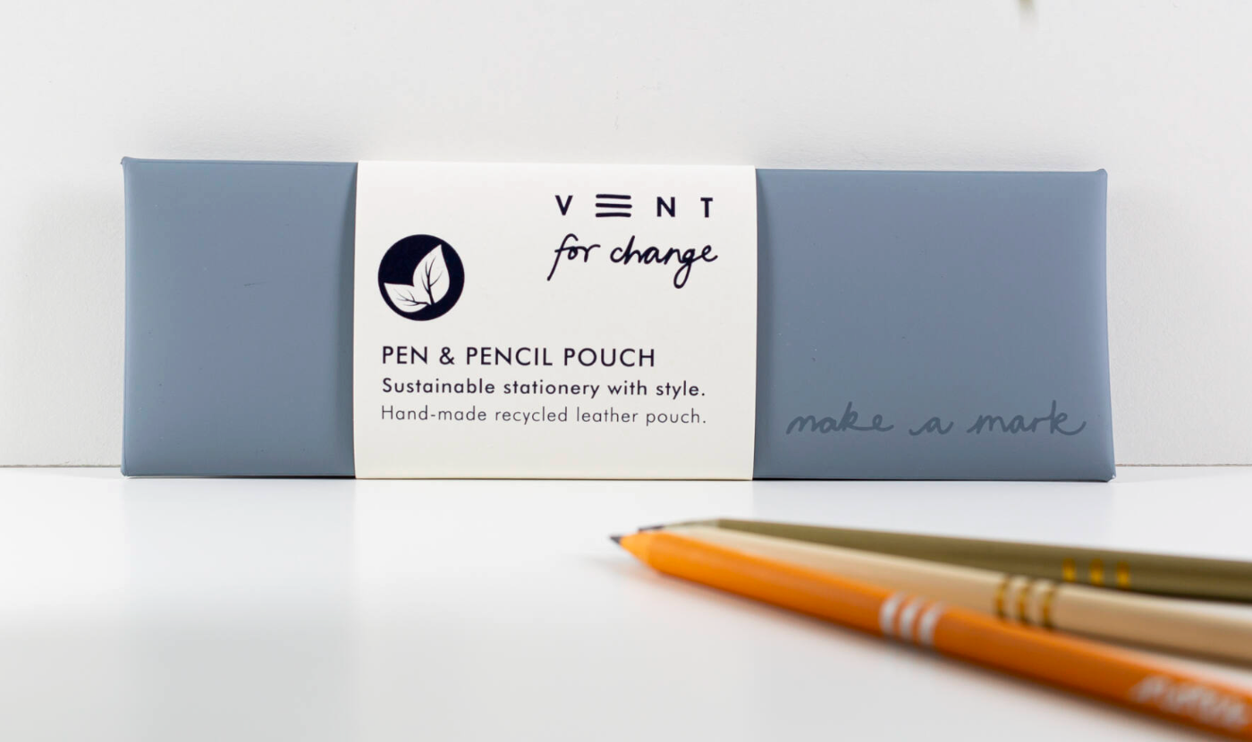 Make a Mark Pen Pouch - Dusty Blue