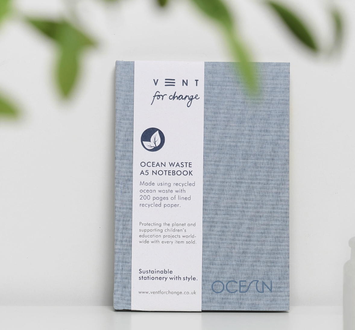 Notebook A5 Recycled Ocean Plastic – Sea Blue