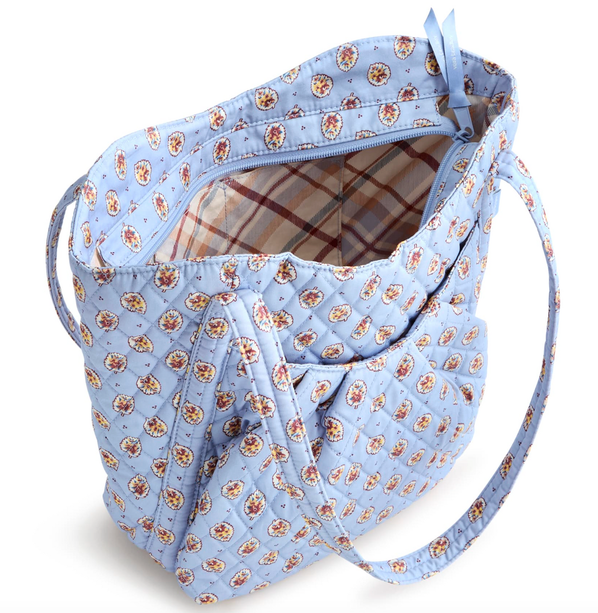 Amanda Shoulder Bag- Blue Leaf