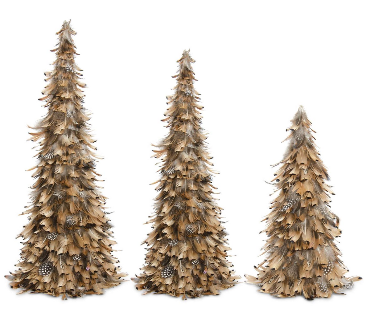 Camel Feathered Cone Trees- 3 Sizes