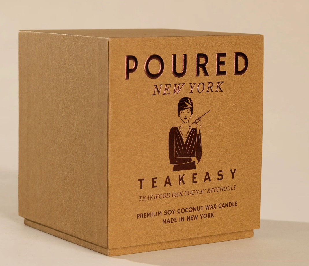 Teakeasy | Poured New York- 22 OZ Vintage Pattern Etched