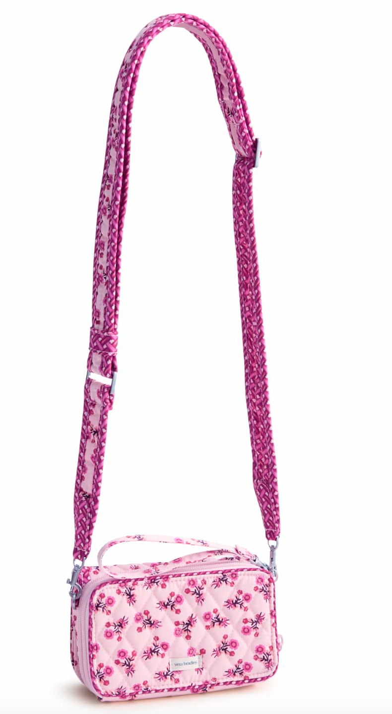 Carlow All in One Crossbody- Melissa Ditsy Pink