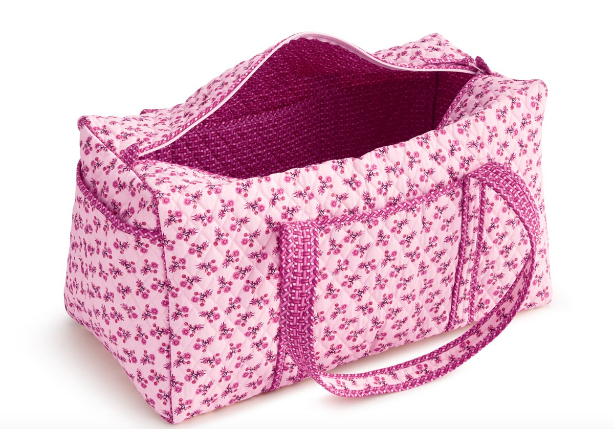 Large Original Duffel Bag-Melissa Ditsy Pink