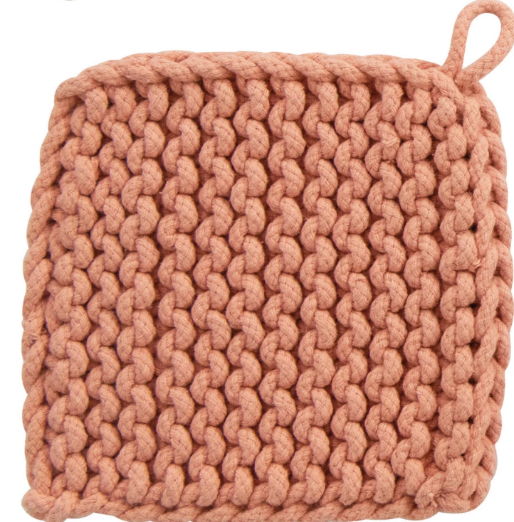 Cotton Crocheted Pot Holder- Milkshake Collection