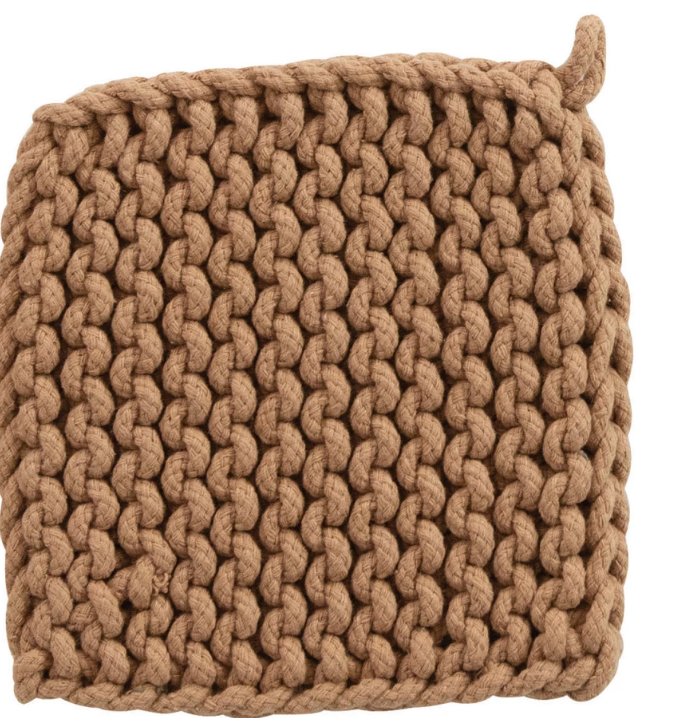 Cotton Crocheted Pot Holder- Milkshake Collection