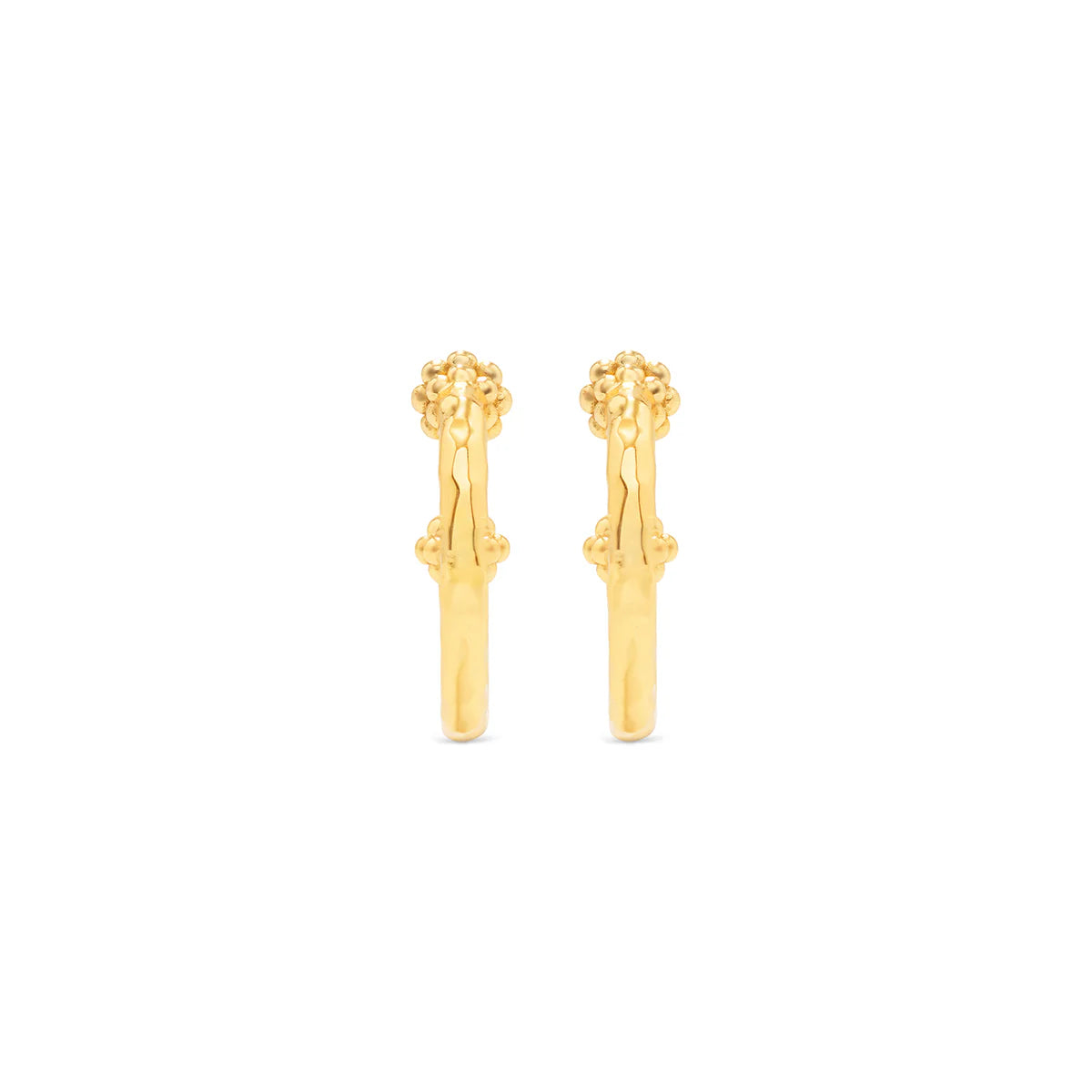 Berry Slice Small Hoop Earrings - Gold