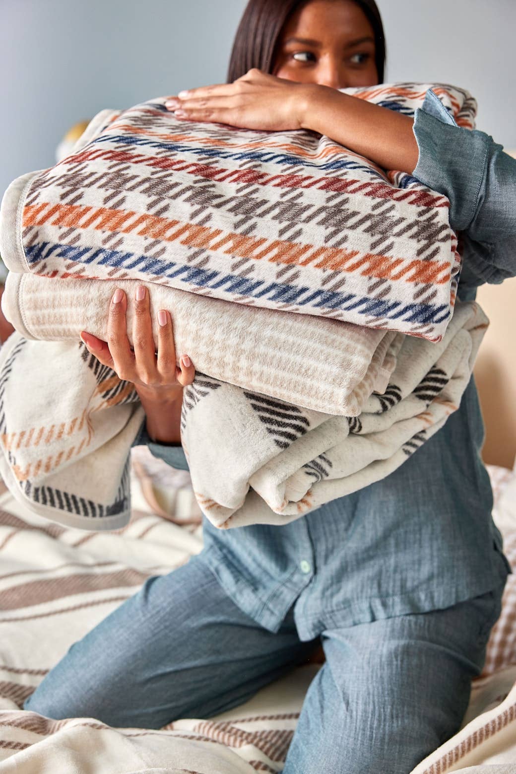 Hampton Houndstooth Blanket: Original