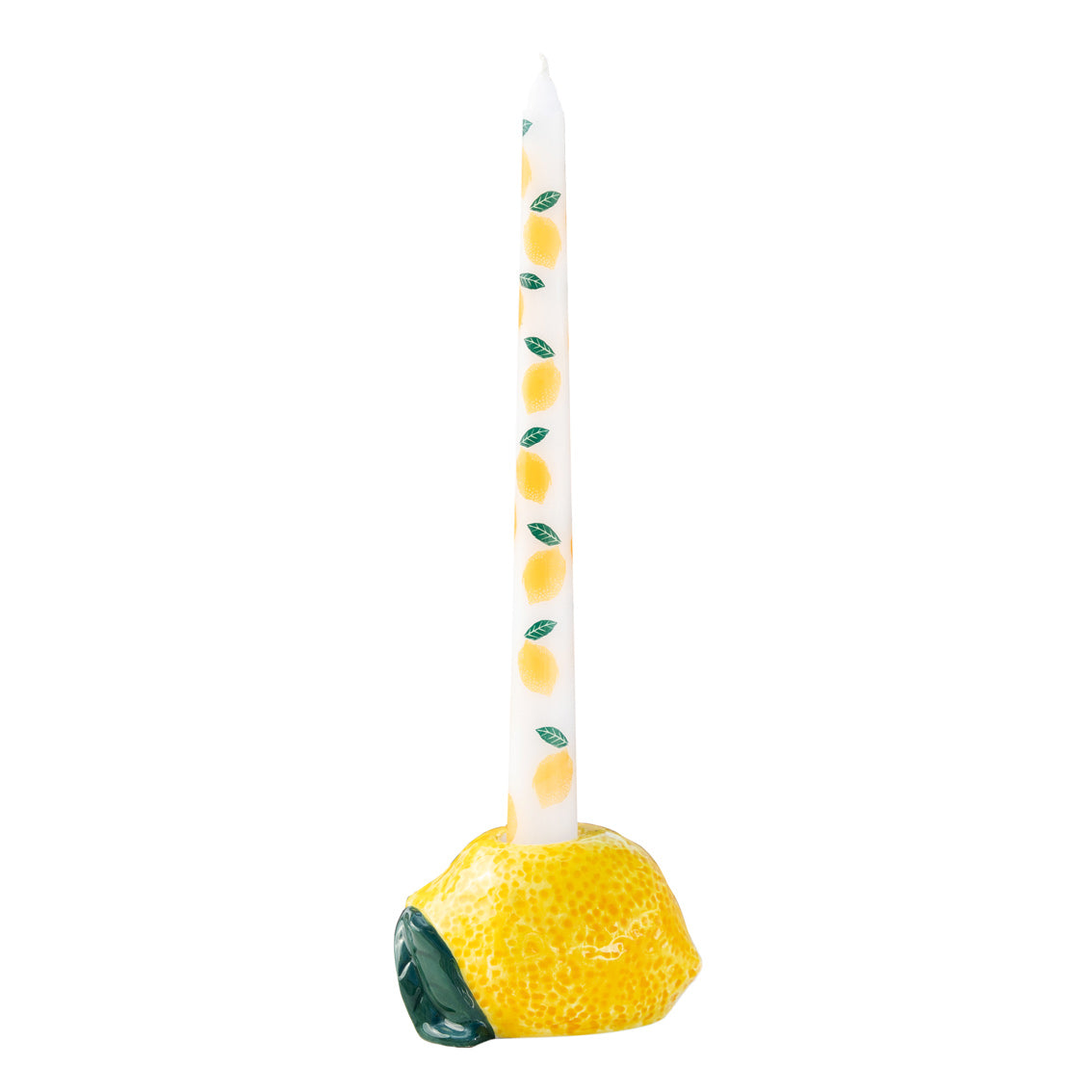 Lemon Taper Dinner Candles - 2 Pack