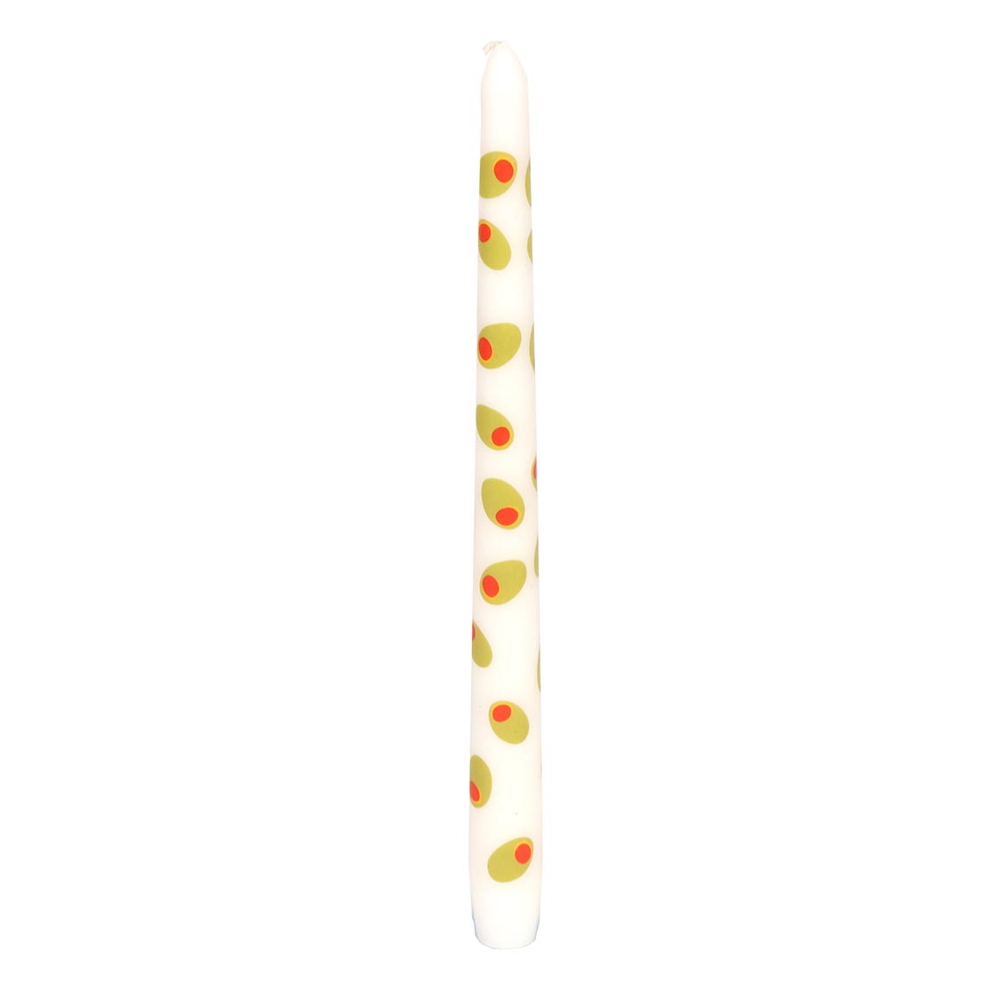 Olive Taper Dinner Candles - 2 Pack