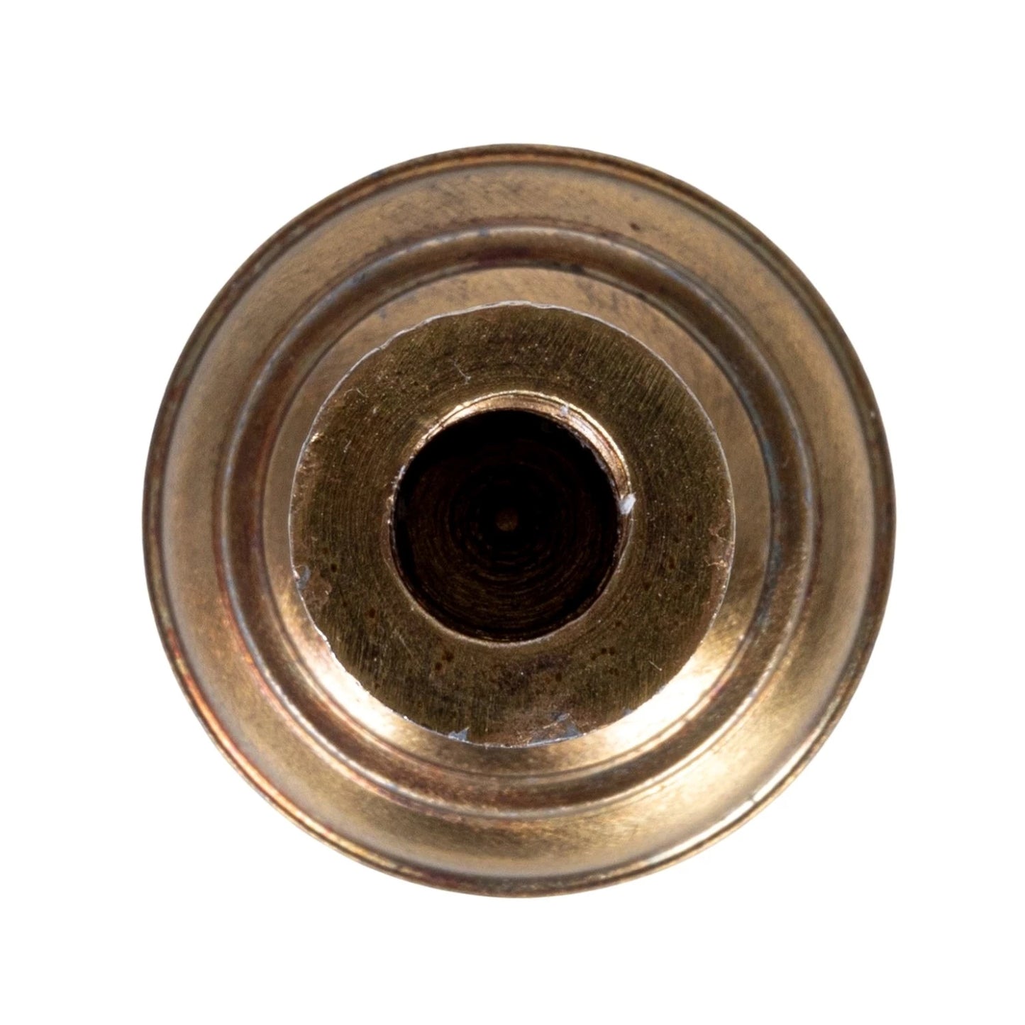 Cast Aluminum Taper Holder, Antique Brass Finish (Holds 1/2" Taper)