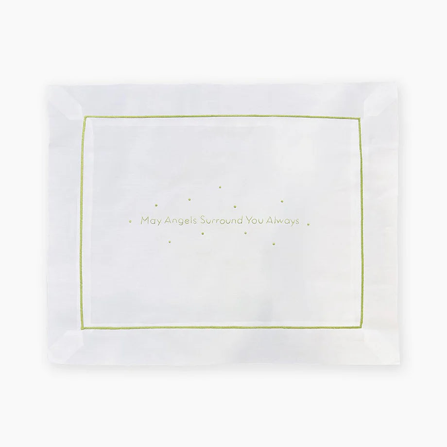 May Angels Surround You Always Pillow- Green