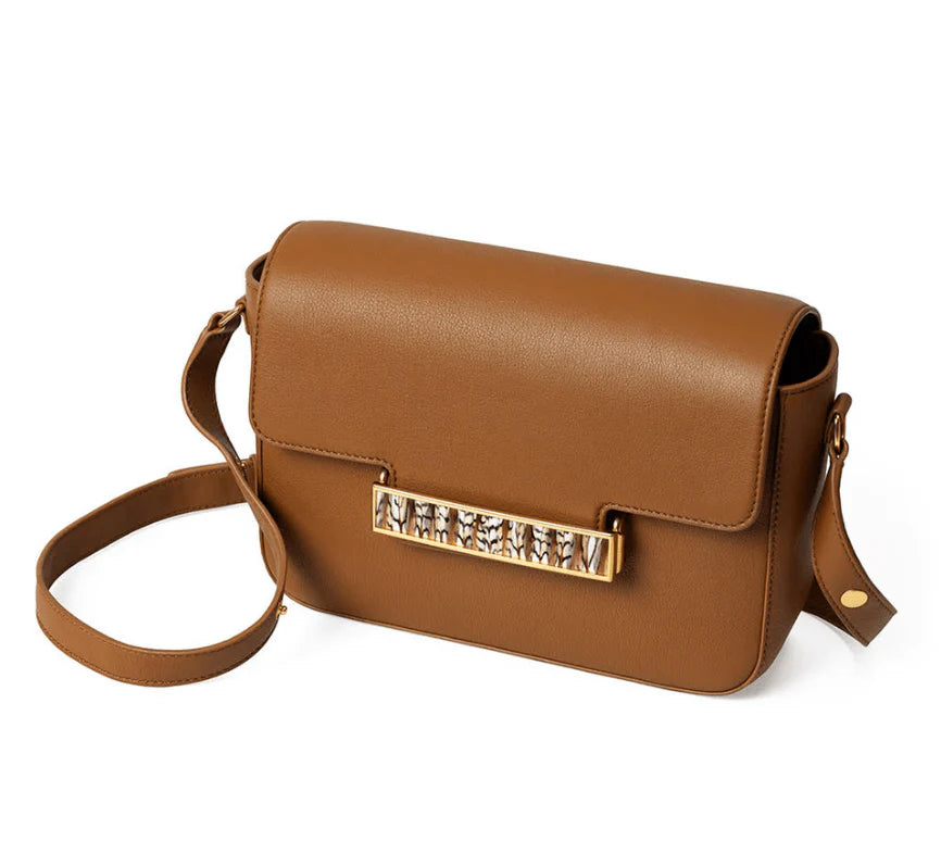 Oxford Crossbody Bag Tan - Quail