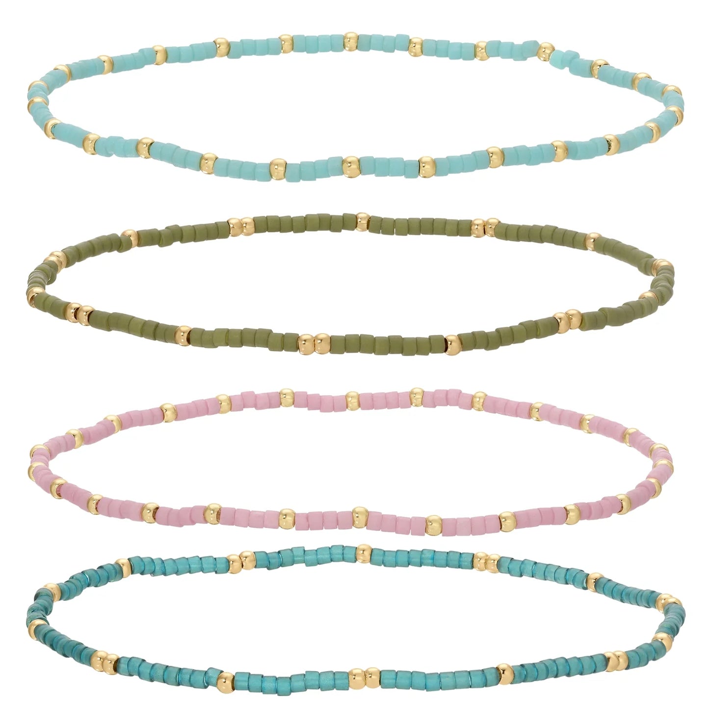Ultra-Delicate Miyuki Stretch Bracelets-Pastel